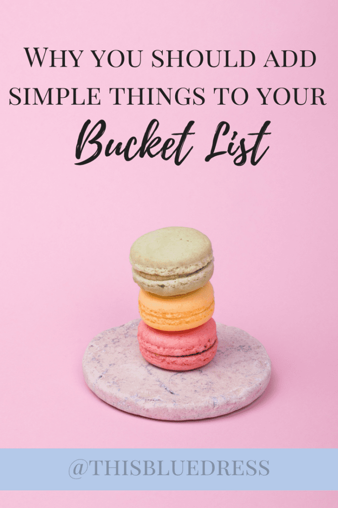 Why You Should Add Simple Items to Your Bucket List This Blue Dress