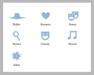 old movie genre icons
