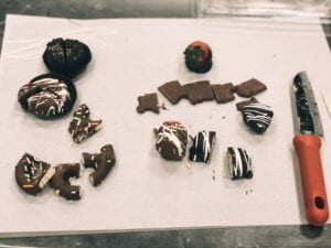 Chocolate sampling tray