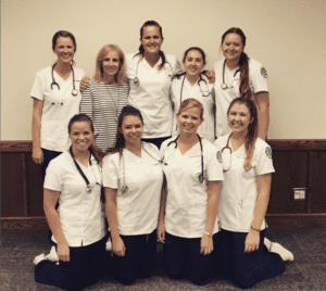 My nursing school friends! Find out more of my nursing school survival tips here! #nursingschool #nurses