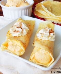 pumpkin crepes from Simplistically Living 