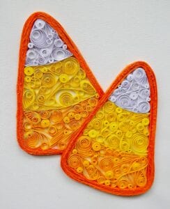 candy corn quilling