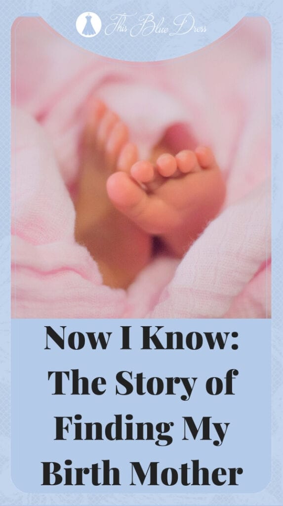 finding my birth mother story Pinterest pin