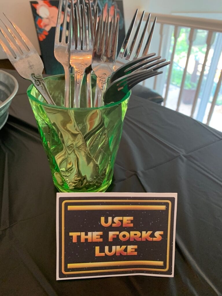 Use the Forks Luke Star Wars Party Food