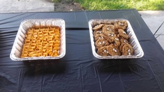 Cheez-it Tie Fighter and Wookie Cookies Star Wars Party Food