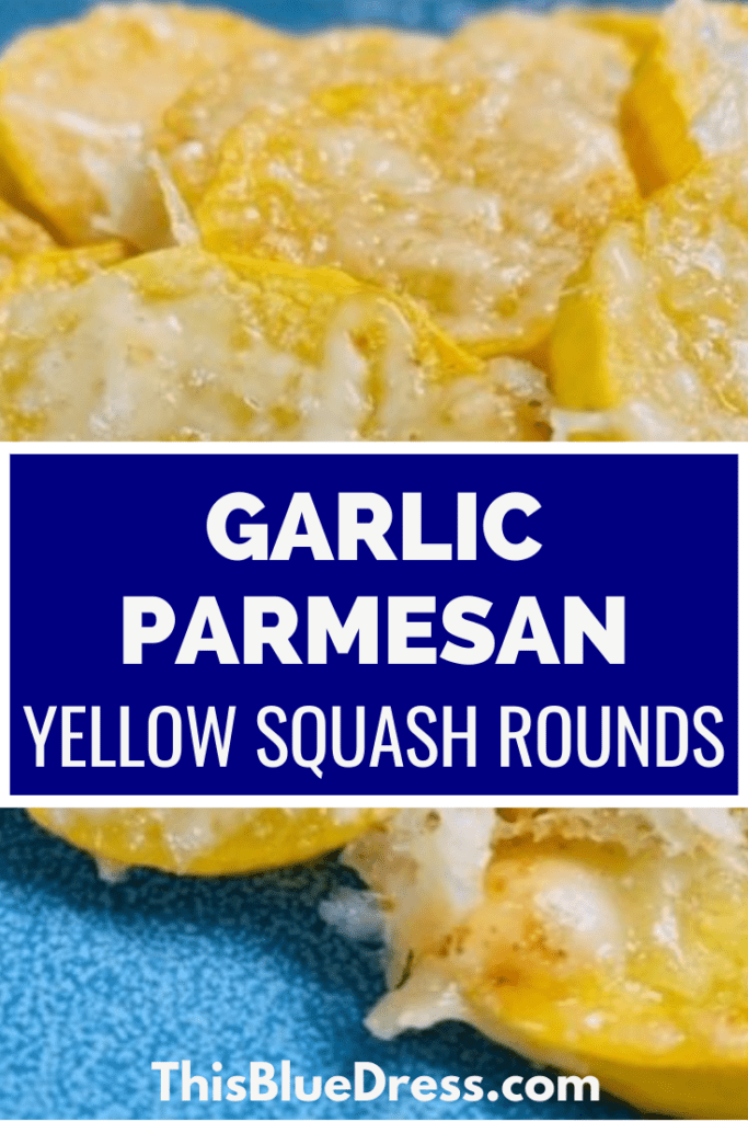 Garlic Parmesan Yellow Squash Rounds