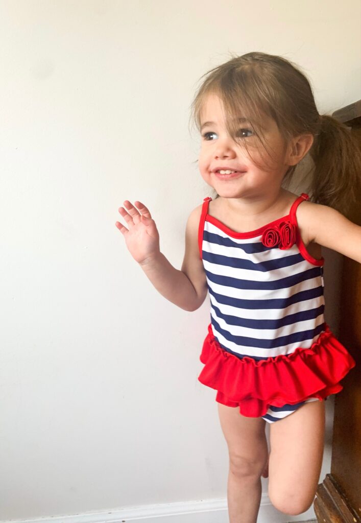Three Little Peas Boutique Toddler in Swimsuit