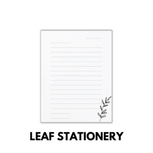 Leaf Stationery for family history challenge