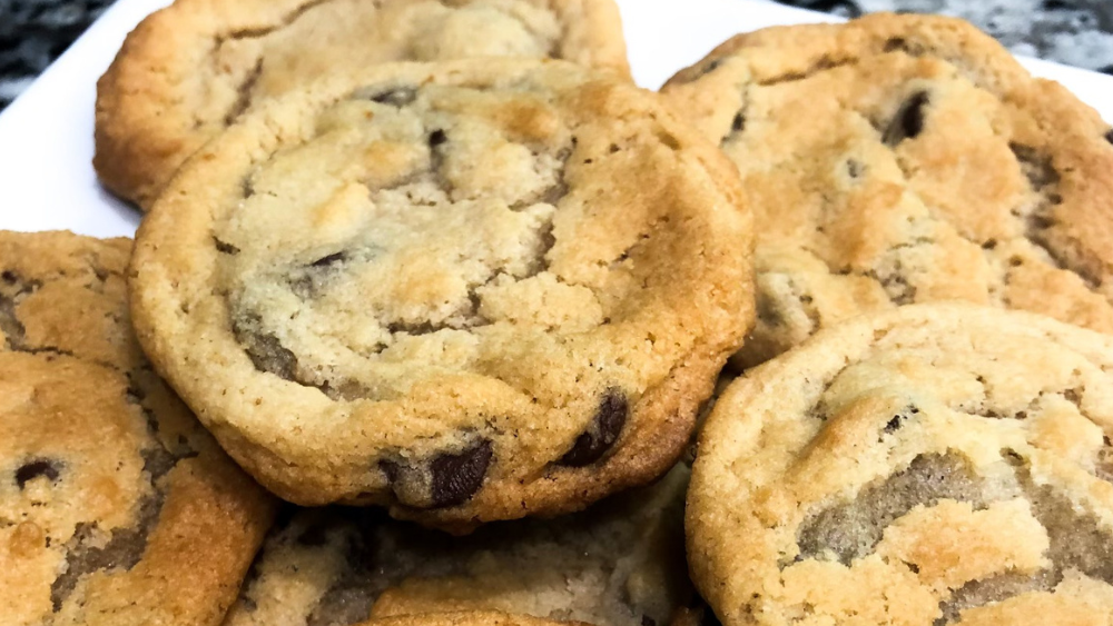 Chewy Eggless Chocolate Chip Cookies Recipe